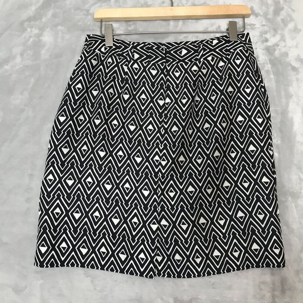 White House Black Market Skirt Womens 4 Silk Faux Wrap Front Lined Career Pencil - Picture 2 of 11
